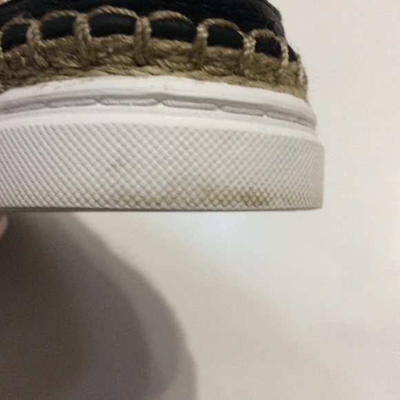 UGG Caleel Black Leather Espadrille Sneakers - Picture 14 of 15